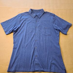 Kuhl Men’s XLarge Shirt Wildfibre Short Sleeve Button Down Collar Hidden Pocket